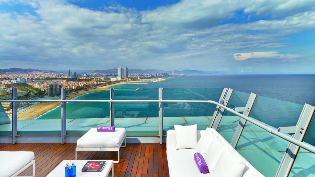 W hotel Barcelona taras